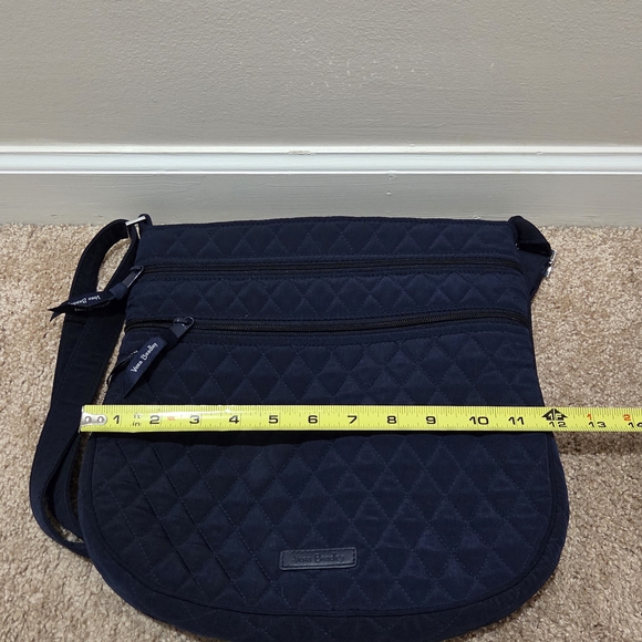 Vera Bradley Triple Zip Navy Quilted Adjustable Crossbody Bag - Picture 4 of 6
